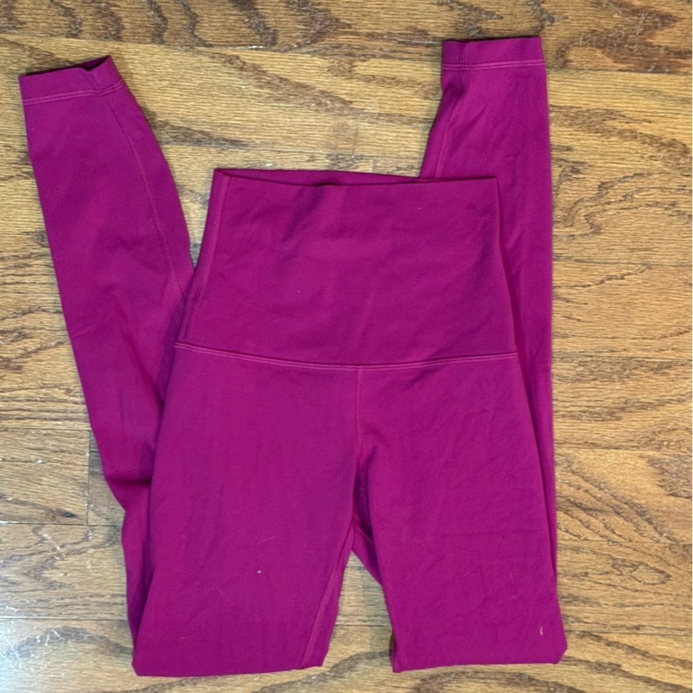 EUC Lululemon Align Super-High-Rise Pant 28" Magenta Purple sz 2